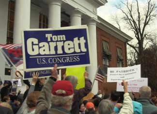 Tom Garrett Town Hall Meeting Met With Protest