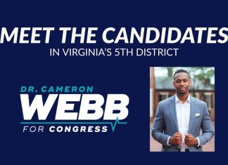 Meet the Candidates running in the Democratic Primary for Virginia’s 5th district: Cameron Webb
