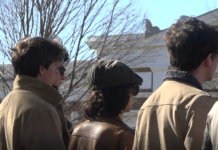 Timothee Chalamet as Bob Dylan Lookalike Contest